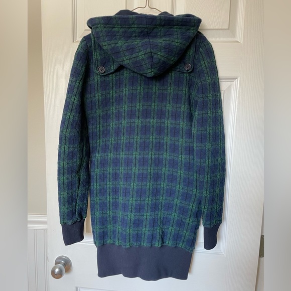 L.A.M.B. Quilted Plaid Long Hoodie - Picture 2 of 5